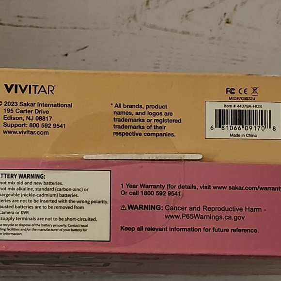 Vivitar Kids Tech KidzCam Camera - Pink/White Unicorn - Picture 4 of 5